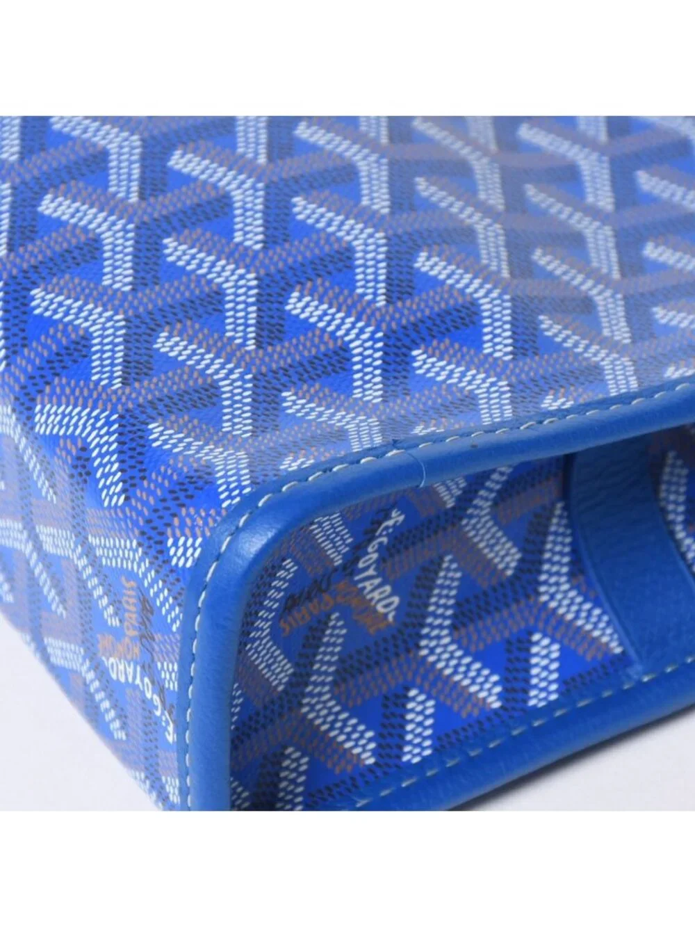 Goyard Jouvence PM Pouch Clutch Leather Blue